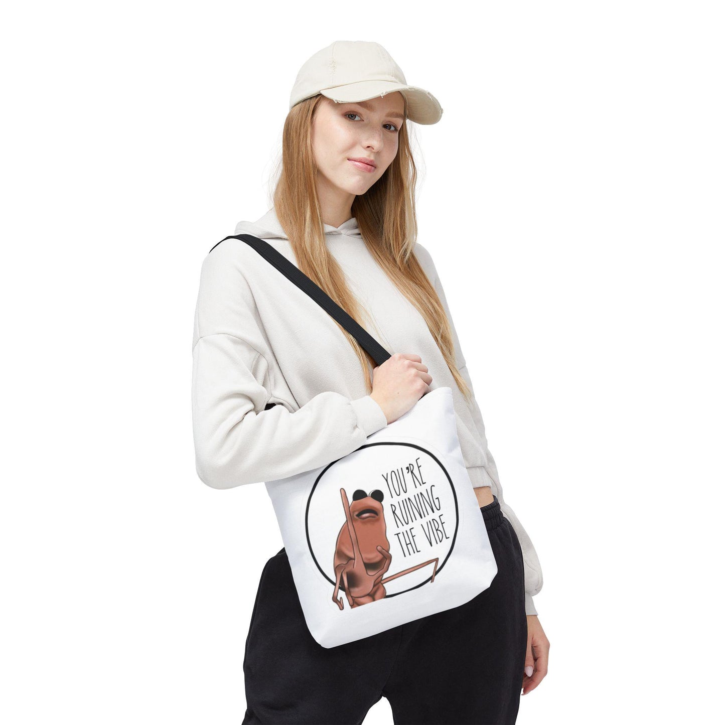 Marcus the Worm Tote Bag: Funny VR Chat Gamer Gift