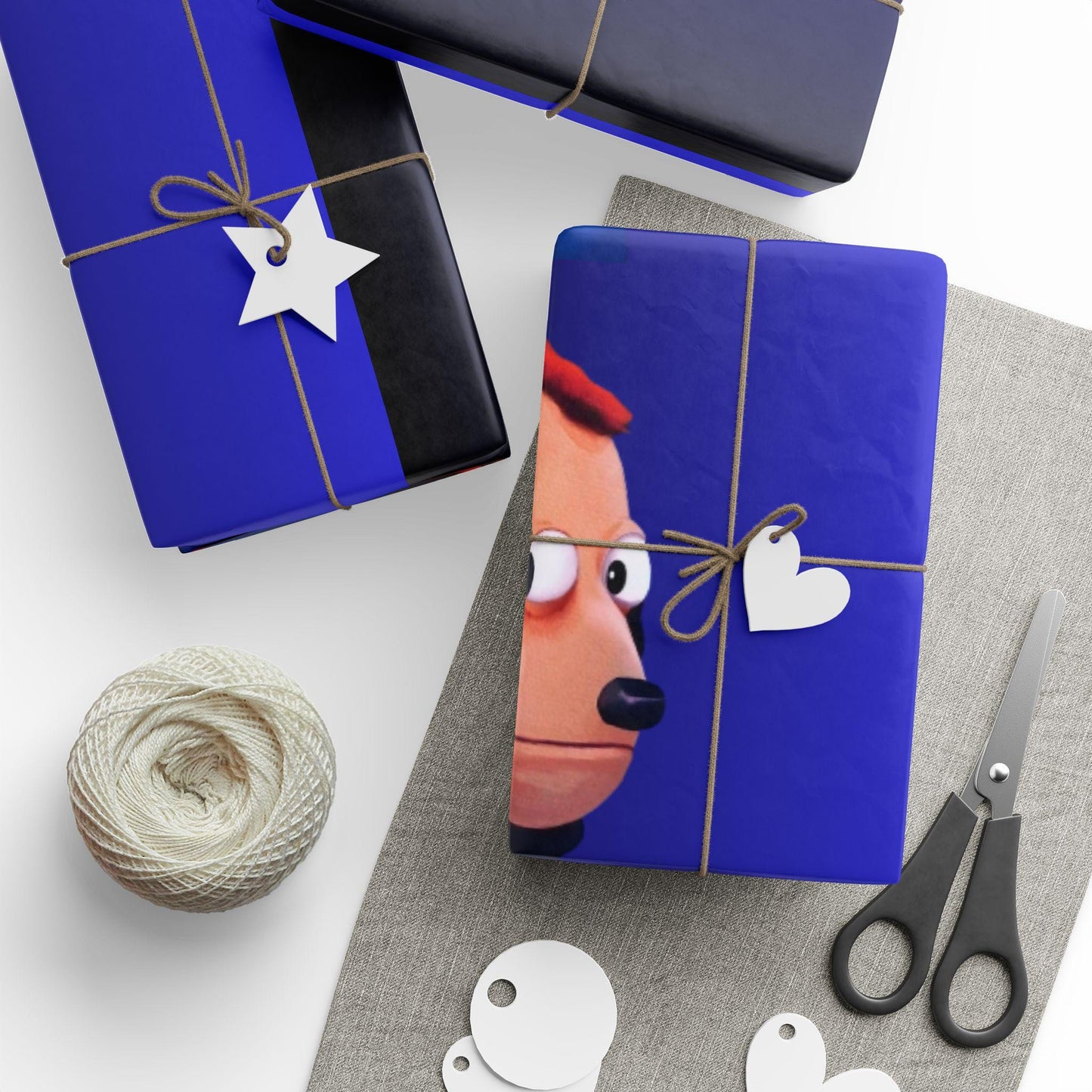 Monkey Meme Wrapping Paper: Funny Novelty Gift Wrap (30x36 inches), Funny Wrapping paper