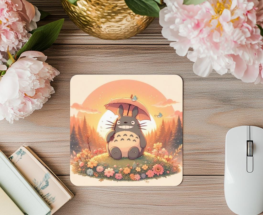 Kawaii Anime Mouse Pad: Studio Ghibli Style Desk Decor