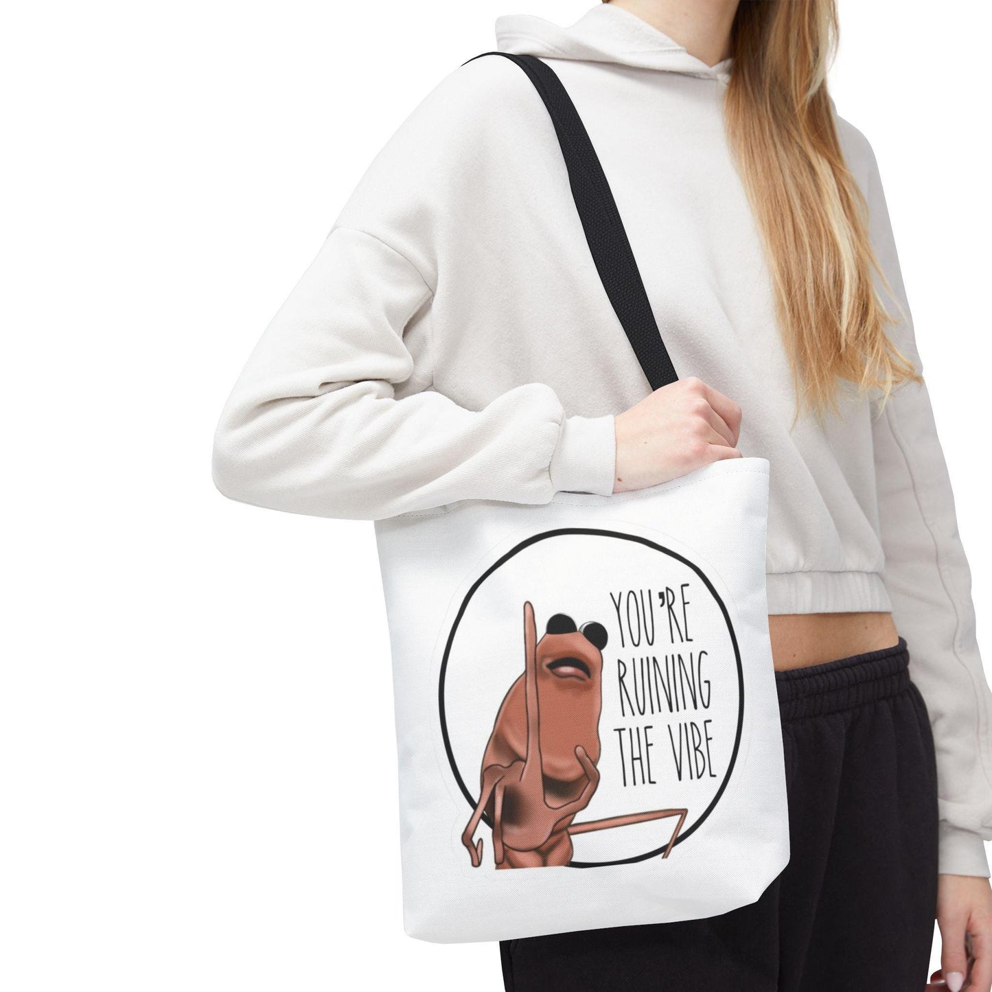 Marcus the Worm Tote Bag: Funny VR Chat Gamer Gift