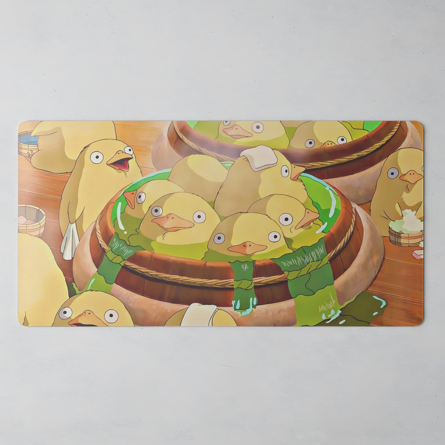 Ghibli Desk Mat: Cozy Black Cat Anime Office Decor