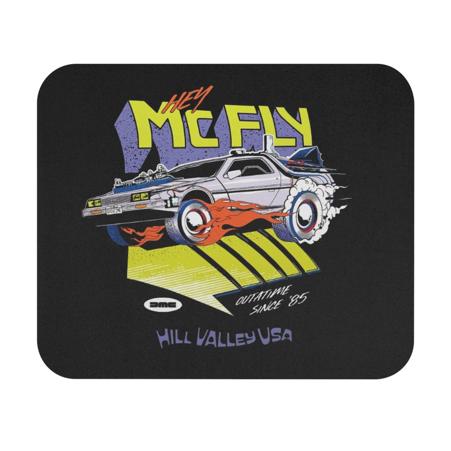 Back to the Future Mousepad: Retro 80s Car Desk Accessory