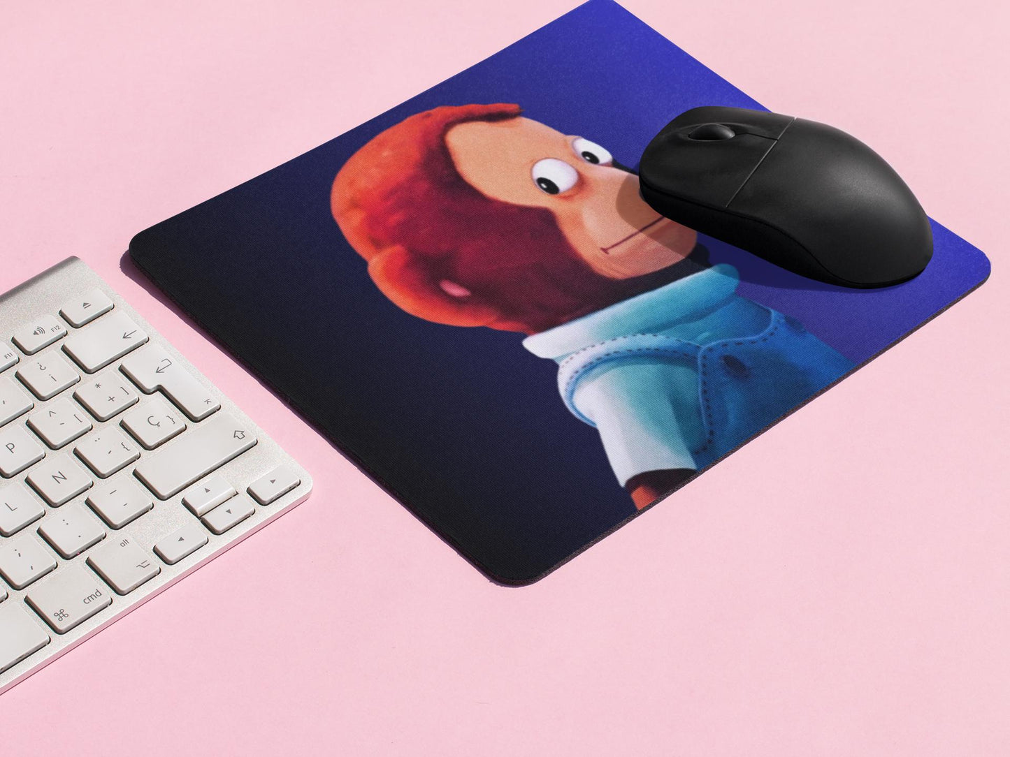 Funny Monkey Puppet Meme Mousepad: Pop-Art Office Decor