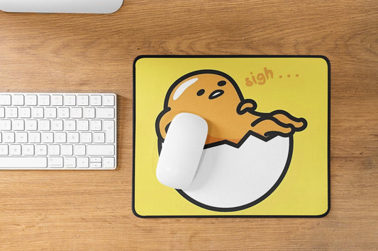 Lazy Egg Mousepad: Funny Gaming Desk Mat