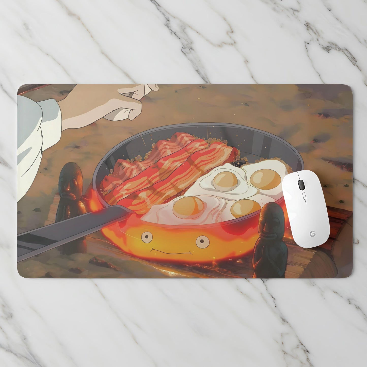 Studio Ghibli Desk Mat: Cozy Anime Office Decor, 24x14