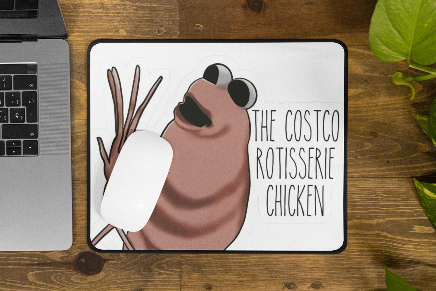Marcus the Worm Mousepad: Funny VR Chat Gaming Desk Accessory