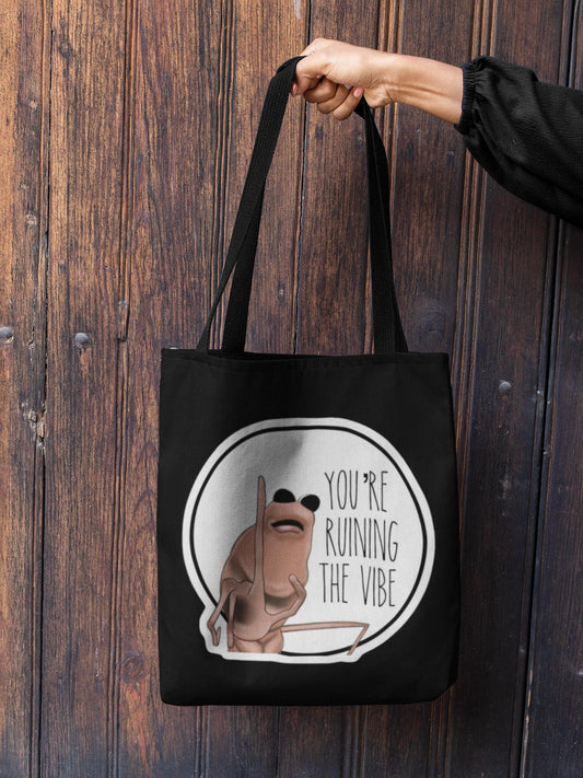 Marcus the Worm Tote Bag: Funny VR Chat Gamer Gift